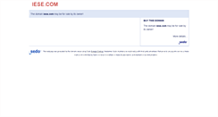 Desktop Screenshot of iese.com