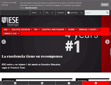 Tablet Screenshot of iese.edu