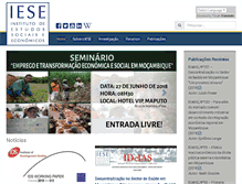 Tablet Screenshot of iese.ac.mz